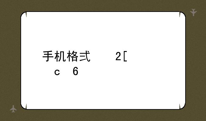 手机格式化内存卡