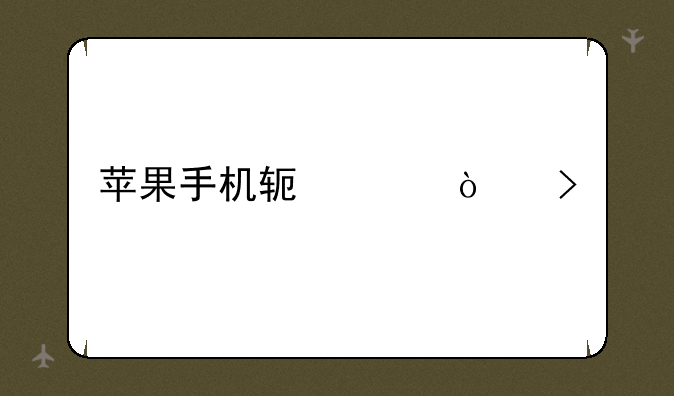 苹果手机软件开发