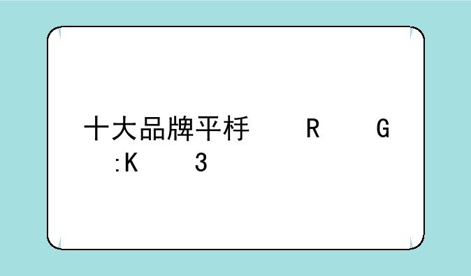 十大品牌平板电脑排行榜