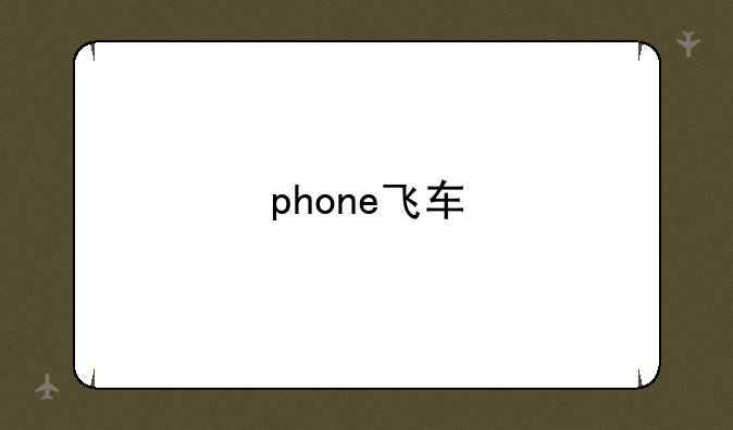 phone飞车