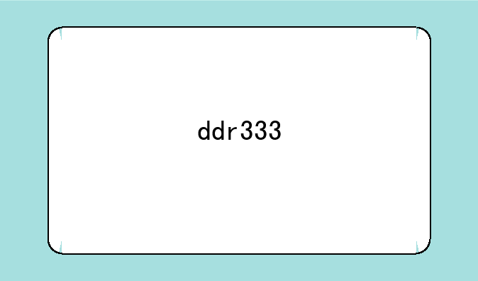 ddr333