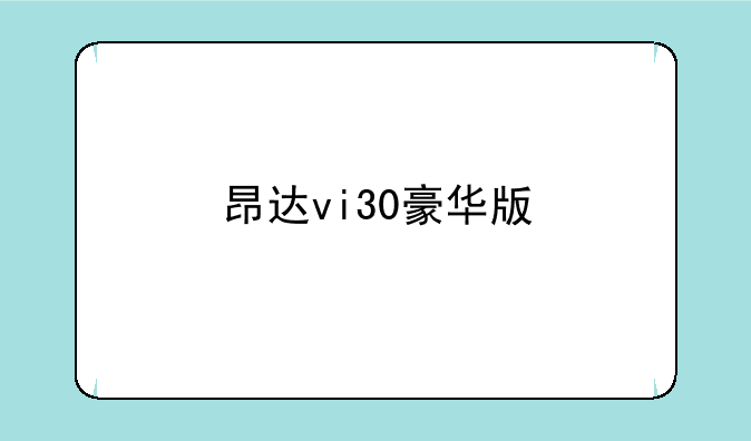 昂达vi30豪华版
