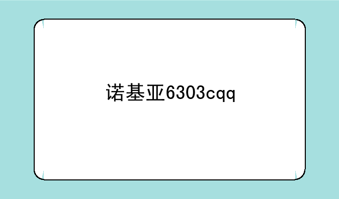 诺基亚6303cqq