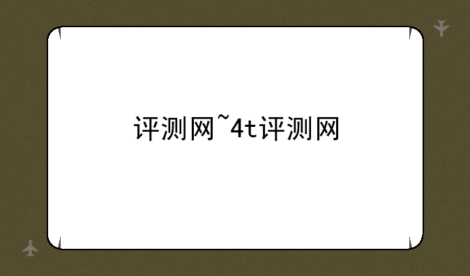 评测网~4t评测网