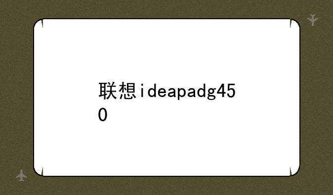 联想ideapadg450