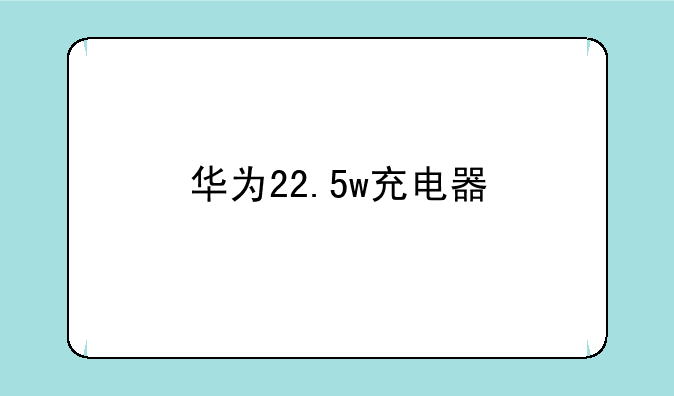 华为22.5w充电器