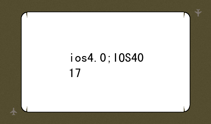 ios4.0;IOS4017
